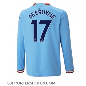 Manchester City Kevin De Bruyne #17 Hemma Matchtröja 2022-23 Långärmad